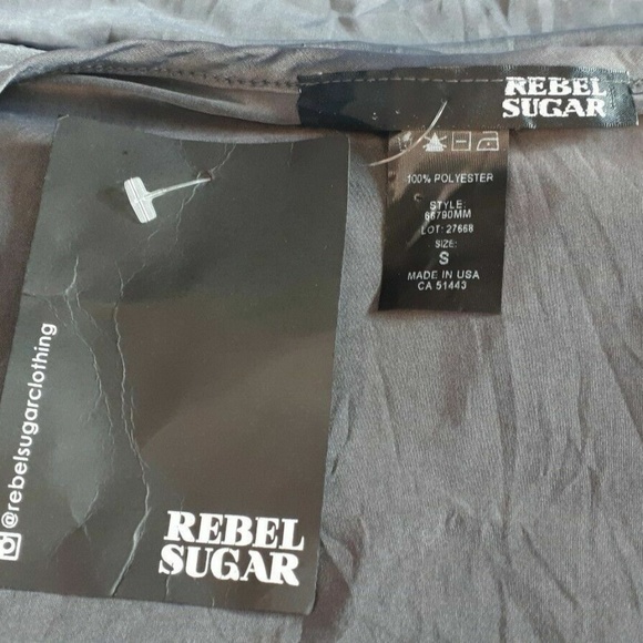 Rebel Sugar Gray Open Front Long Sleeve Top - Picture 4 of 5